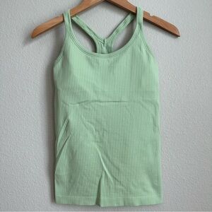 Lululemon Ribbed Racerback Tank Light Green Size 6
